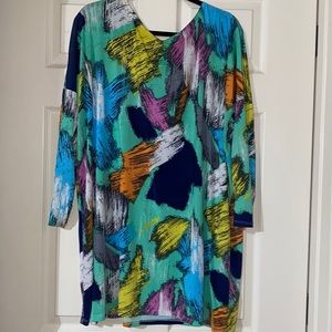 women’s multicolor dress. size large